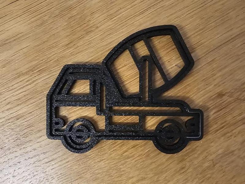Concrete Mixer Cookie Cutter