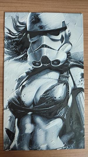 3-color HueForge Female Stormtrooper Star Wars