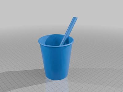 cup with/without straw 