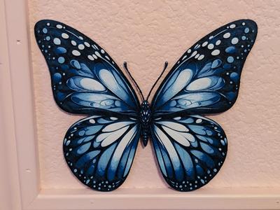 Blue Butterfly Wall Art (HueForge)