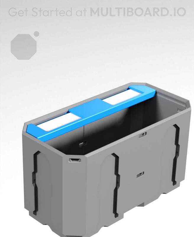 2L - Divided Label Holder - Multibin Shell