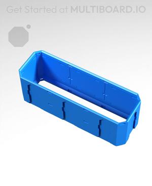 3x1x1 - Topped Multipoint Rail - Standard Click-In Multibin Shell Extension