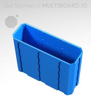 3x1x2.5 - Topped Multipoint Rail - Pop-In Multibin Shell Extension