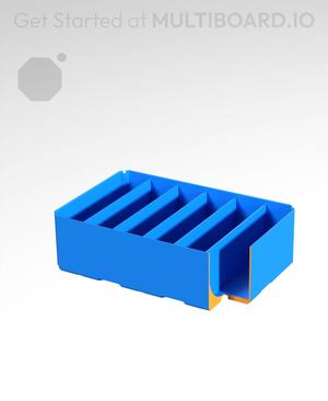 3x2x1 - Curved - Double Divided Bin - Multibin Insert