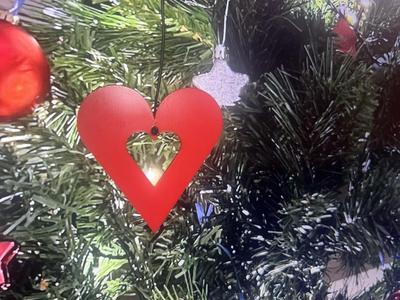 christmas tree decoration - heart