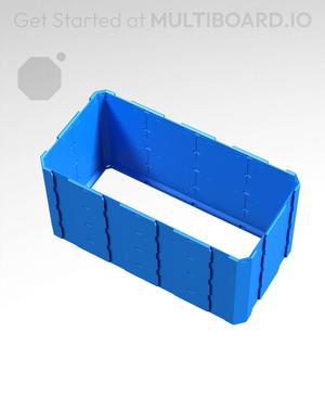 4x2x2 - Full Multipoint Rail - Standard Click-In Multibin Shell Extension