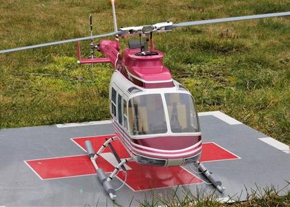 Bell 206L Funkey 600size interior and skid floats