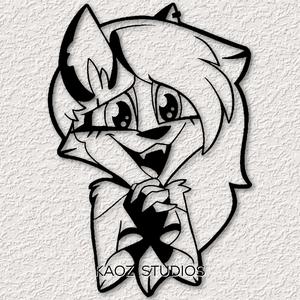 LOONA HAZBIN HOTEL WALL ART HELLUVA BOSS ANIME WALL DECOR