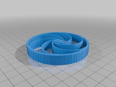 Parametric airless tire for wheel dolly