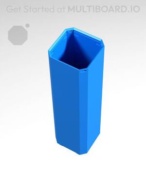 1x1x3.5 - Simple Walls - Universal Click-In Multibin Shell Extension