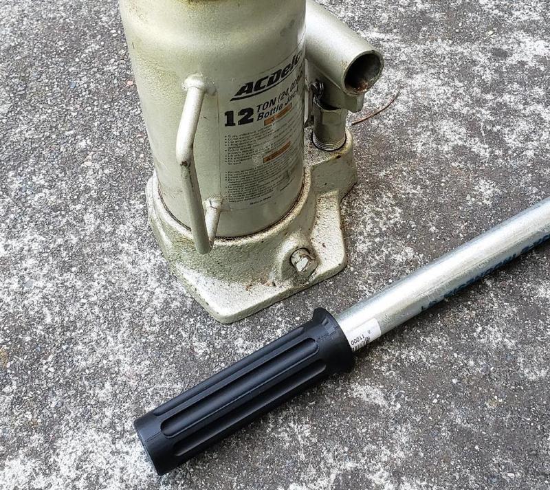 Handle for steel pipe jack handle.