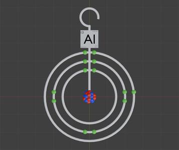 Aluminum Bohr Model