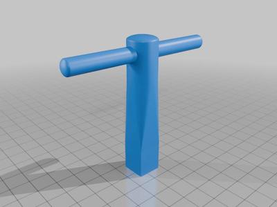 Parametric Lathe Chuck Key