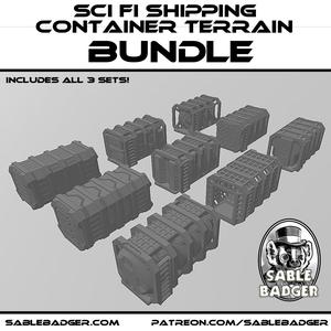 Sci Fi Shipping Container Scatter Terrain Bundle