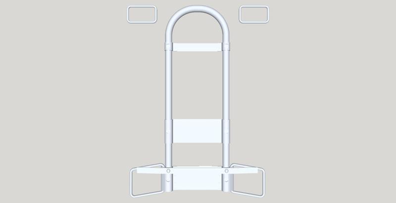 Boba Fett jetpack frame & belt buckle