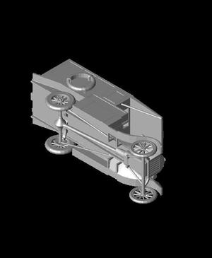 1/48 Scale Ford Model T Ambulance.stl