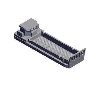 1/700 Scale C 836 italian landing craft mtm.stl