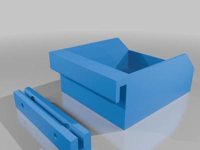 Detachable wall mount screw box holder