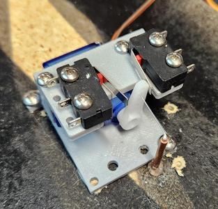 Servo Turnout Mount for Model Railroads - Modified