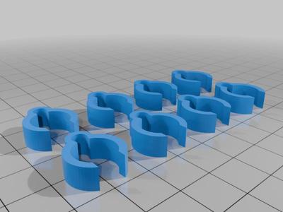 13mm pole cable clips