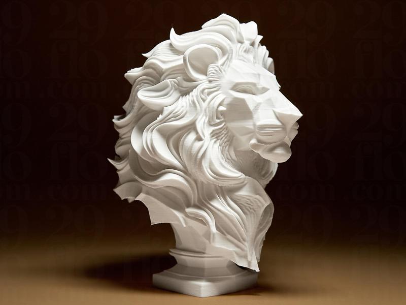 Elegant Lion Sculpture