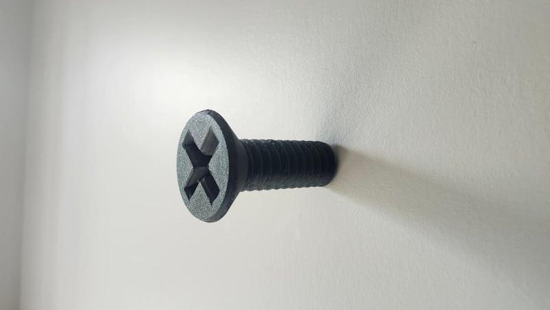Wall Mounted Hook - Oversized Screw