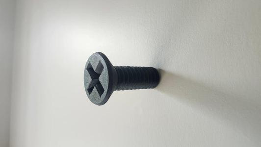 Wall Mounted Hook - Oversized Screw