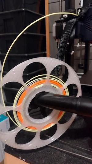 extra slim filament spool for short filament pieces