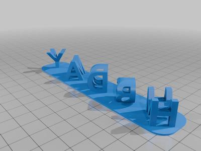 Happy birthday dual text illusion