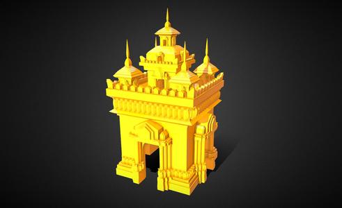  lamp Patuxay Laos - v3.stl