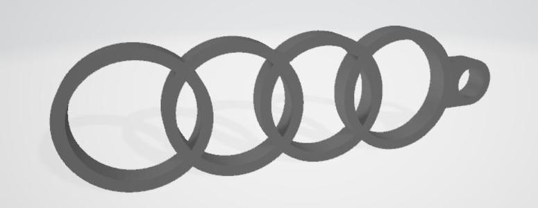 Audi Logo als Schlüsselanhänger