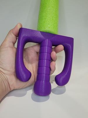 Pool Noodle Sword -  Bent Dual Guard