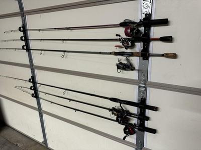 Garage Door Fishing Rod Holder