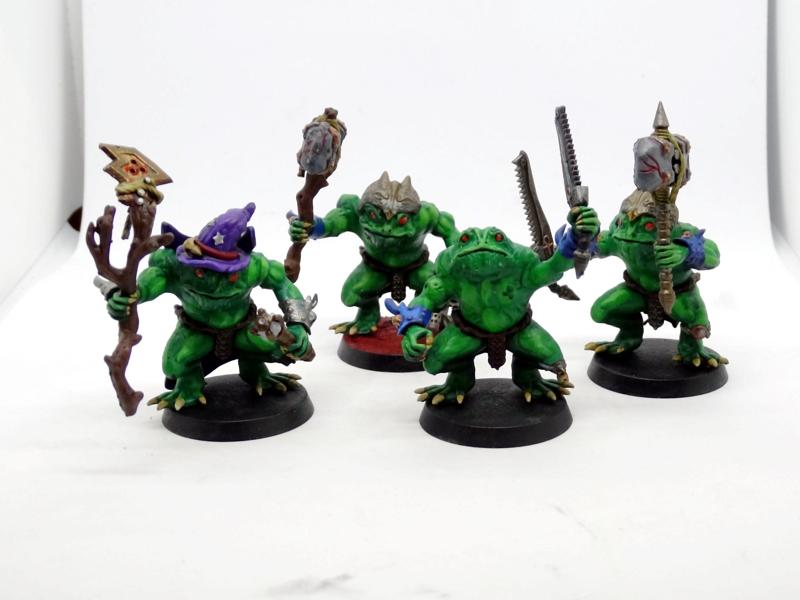 Bullywugs (Frog people) including Gandalf the green (resin D&D miniatures)