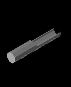 150 mm, Double Push-Fit Peg Cover Hign Friction.stl