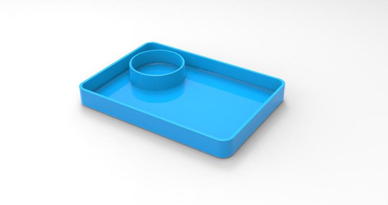 Key bowl with coin tray