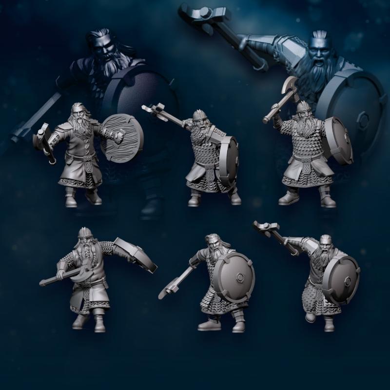 6x Kalak Warrior | Kalak Dwarves | Davale Games | Fantasy