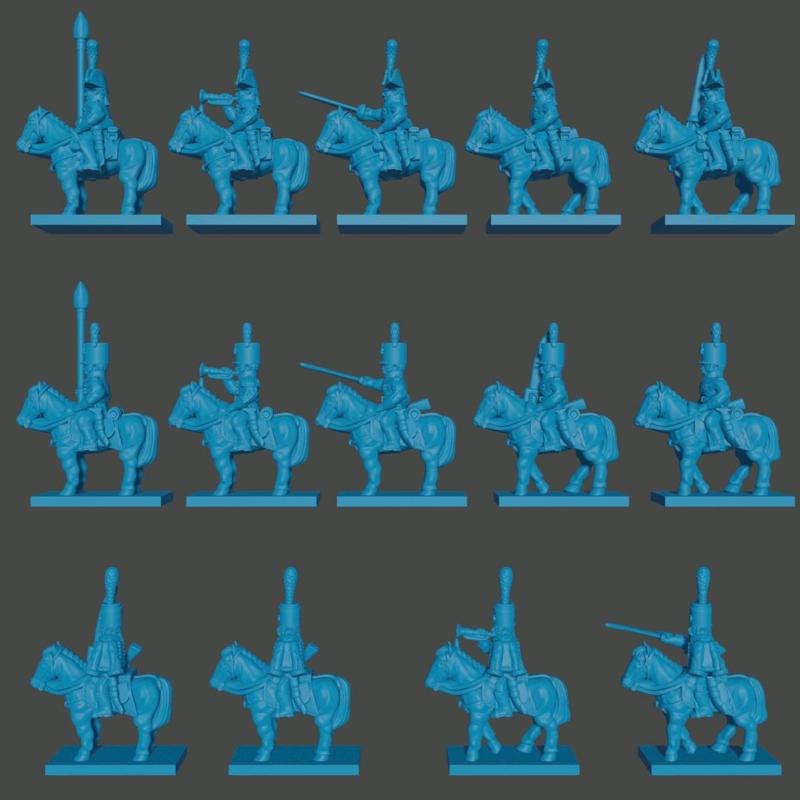 6-15mm Swedish Karbinhakar, Nyland Dragoons, Hussars, Cuirassiers, Lifeguard & Guard Dragoons NAP-SE-5