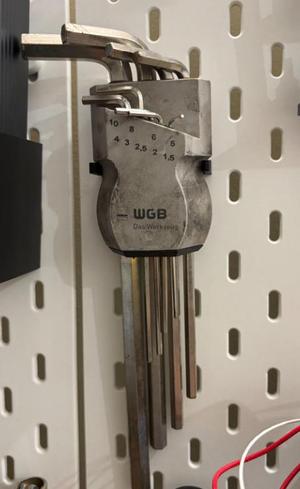 Allen key set holder Skadis (Imbussatz-Halterung)