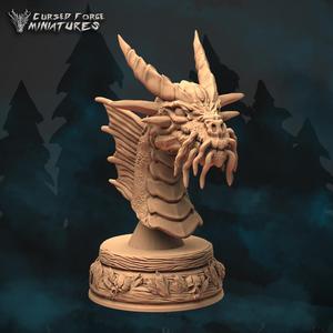 Adult Gold dragon bust
