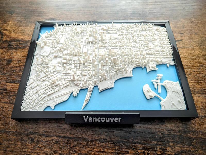 Vancouver BC Canada 3D Miniature