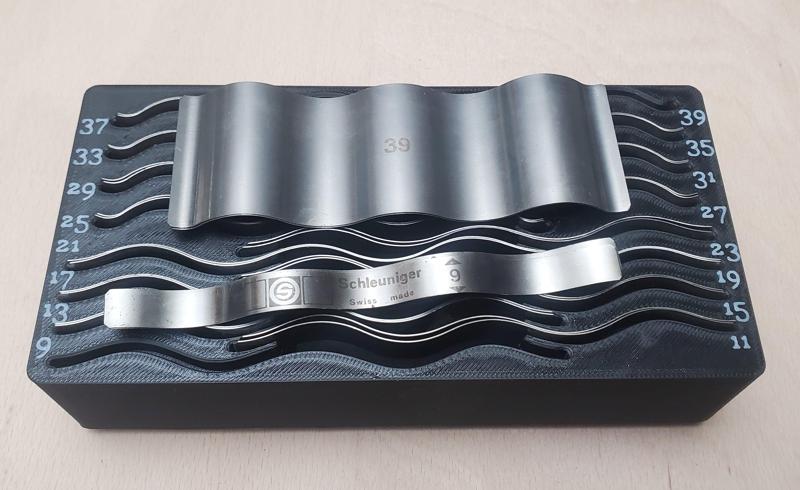 gridfinity bin for wavy parallels 9 - 39mm