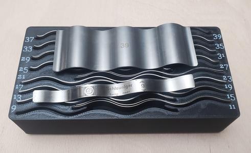 gridfinity bin for wavy parallels 9 - 39mm