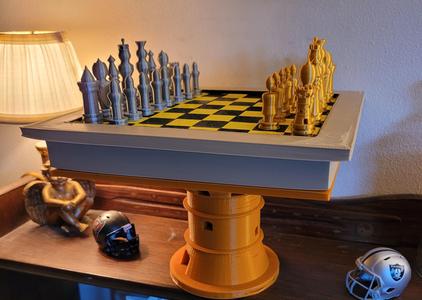 Mini Castle Chess Table