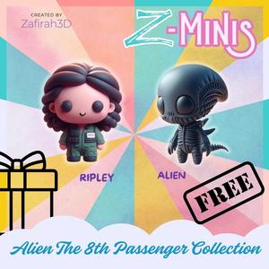 Z-Minis Alien and Ripley