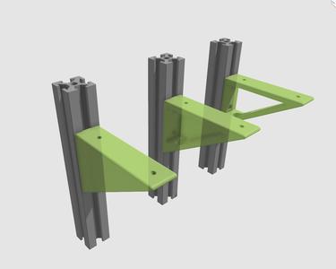 1010 Series Shelf Brackets - 2 Screw, Standard Profile (NH#0062_pA)