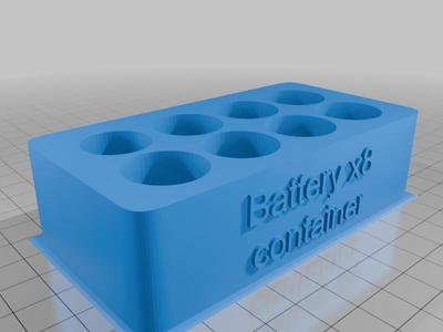 Battery Container X8 AA