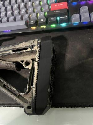 Smaller battery storage butt pad for Magpul CTR stock