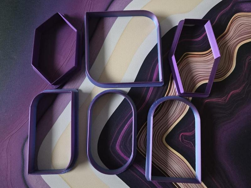 6 Shapes Cookie Cutter Baking Tool Kitchen Playdoh