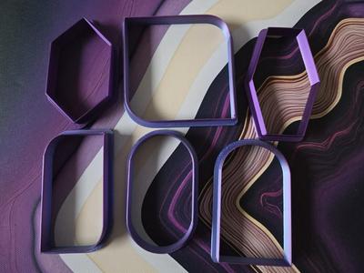 6 Shapes Cookie Cutter Baking Tool Kitchen Playdoh